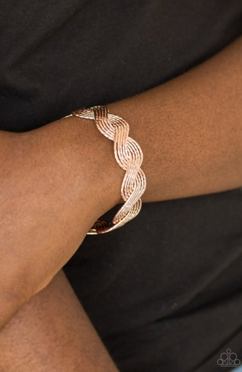 Braided Brilliance - Rose Gold