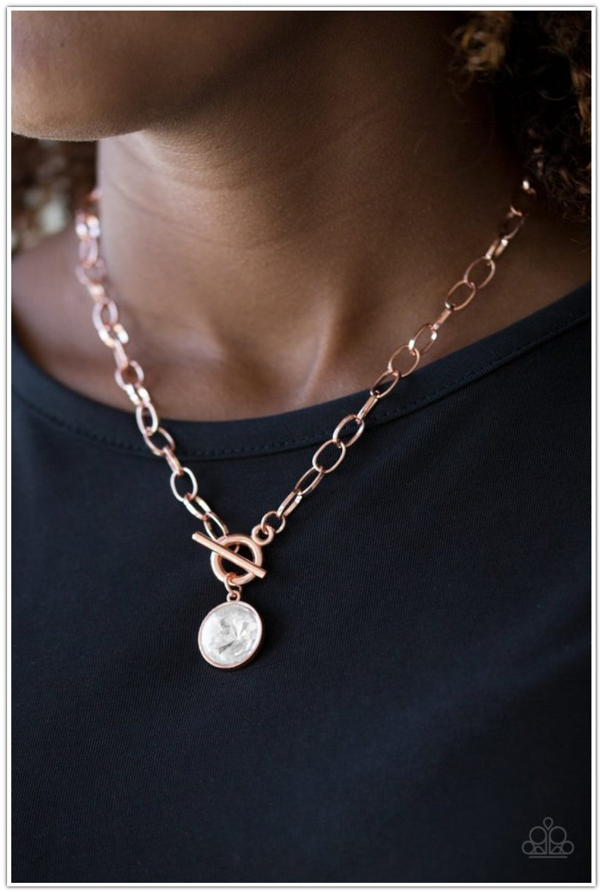 SET: She Sparkles On (Necklace) & All Aglitter (Bracelet) - Copper