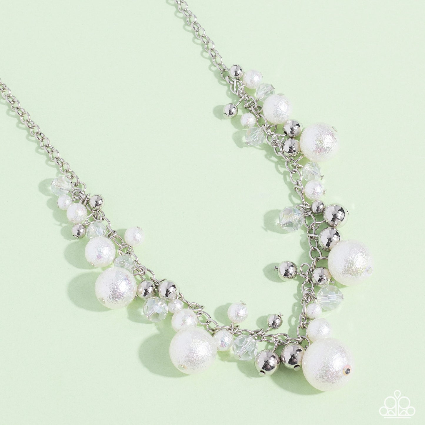 Scratched Shimmer - White