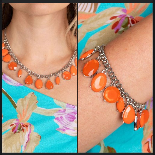 CREATE A SET:   Fairytale Fortuity (Orange) & Serendipitous Shimmer (Orange)  [EACH PIECE IS SOLD SEPARATELY]