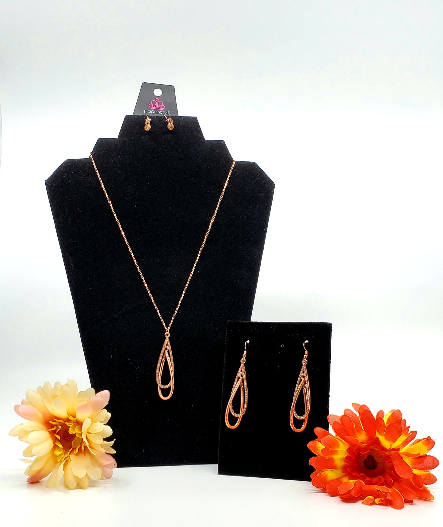 SET:  Spotlight Splendor (Earring) and Step Into the Spotlight (Necklace) - Copper