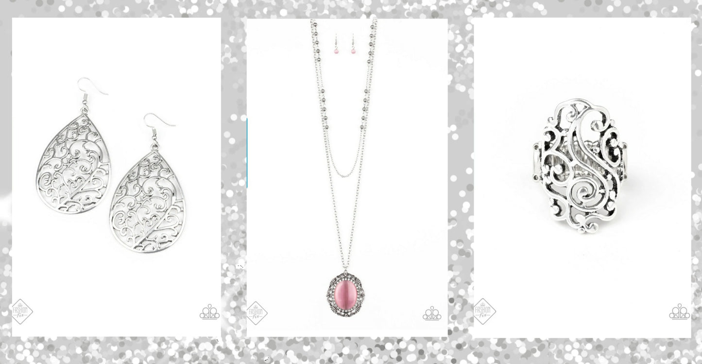 SET: Endlessly Enchanted (Necklace), Grapevine Grandeur (Earrings), Garden Bliss (Ring)