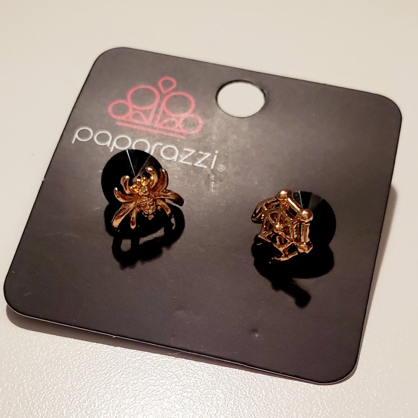 Starlet Shimmer - Spider & Web - Post Earrings