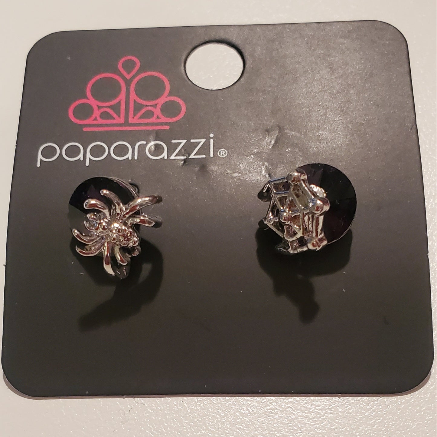 Starlet Shimmer - Spider & Web - Post Earrings