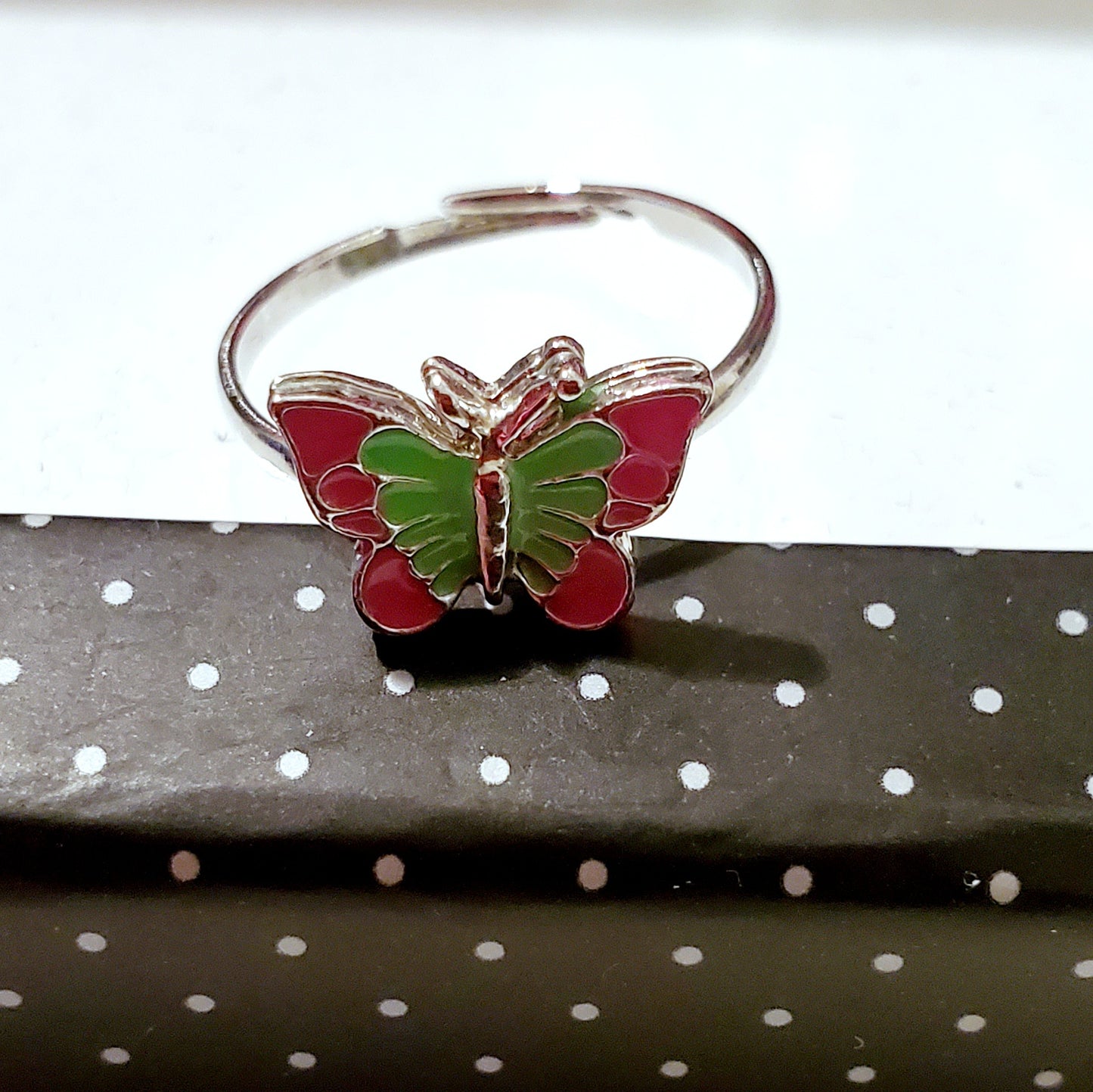 Starlet Shimmer - Colorful Butterfly - Ring