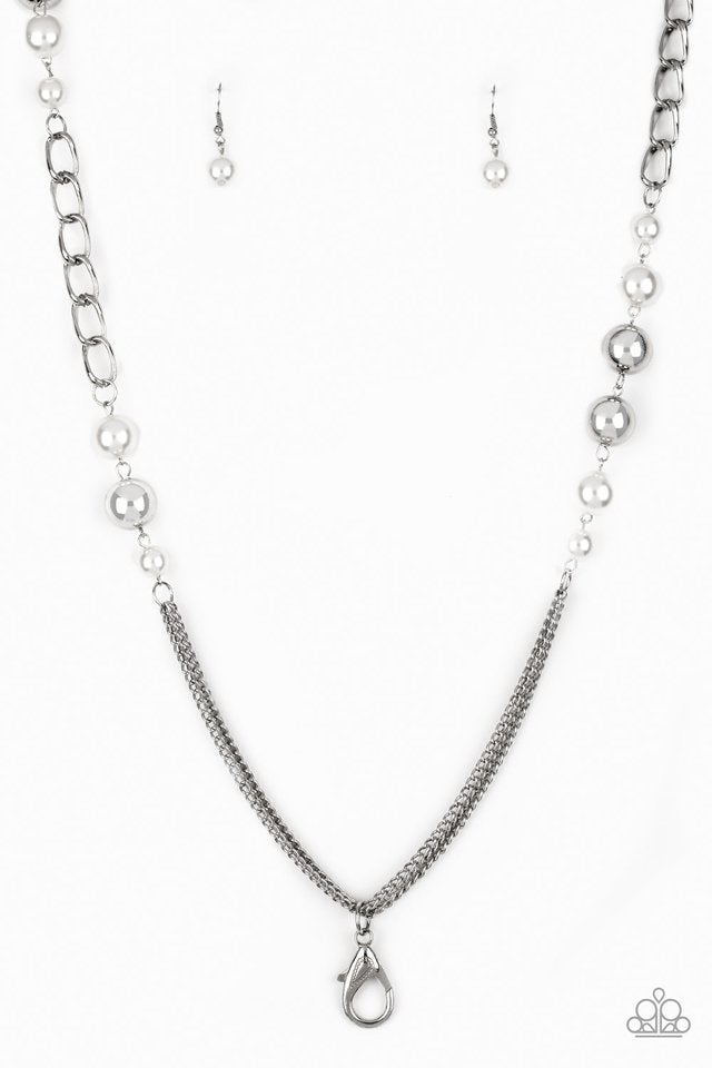Uptown Talker - White (Lanyard)