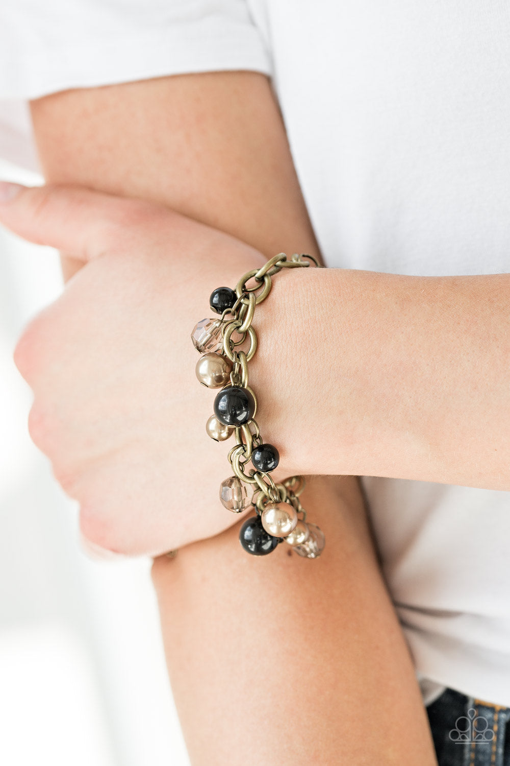 TWO PIECE SET:  The Grit Crowd (Necklace) & Grit and Glamour (Bracelet) - Black