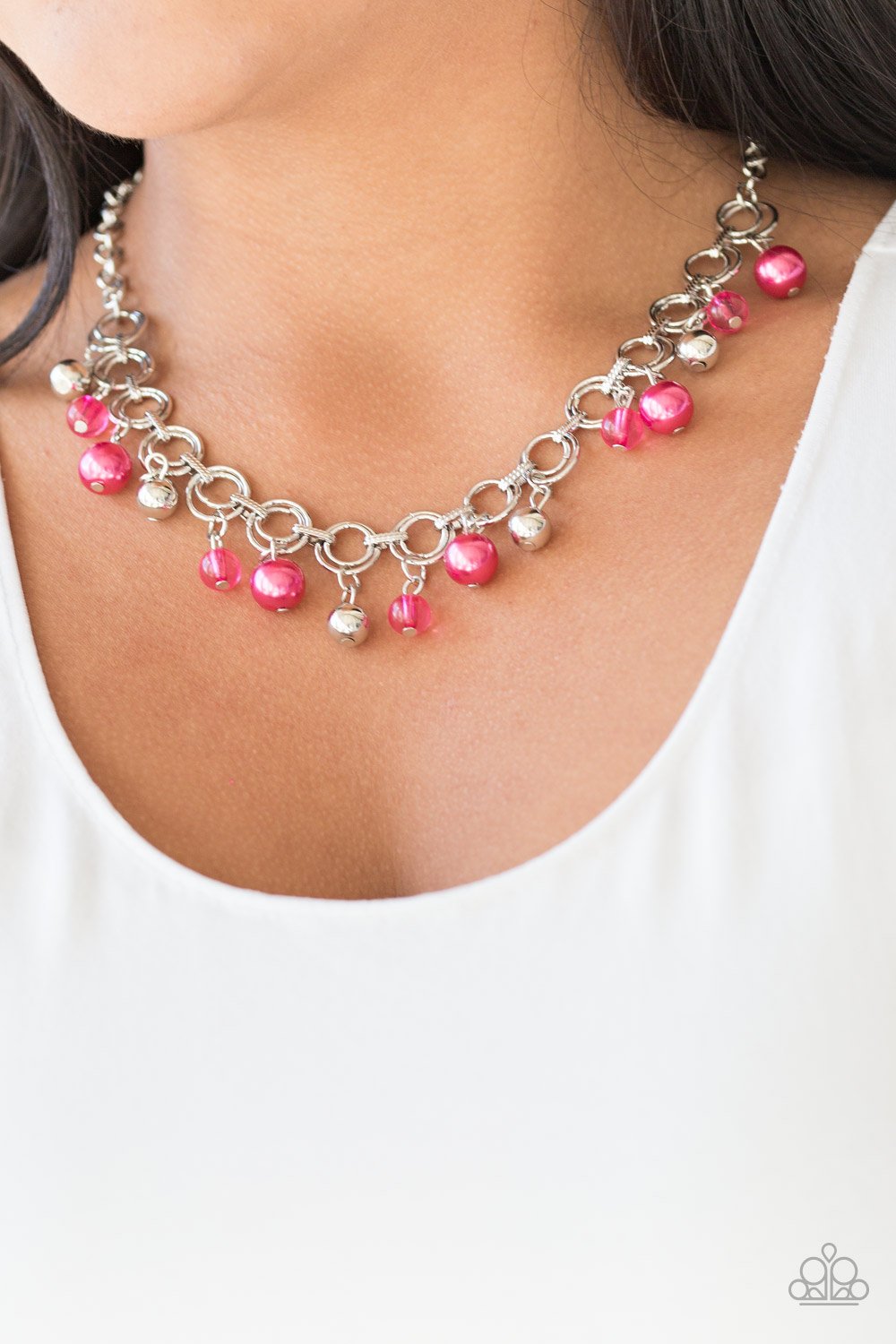 SET:  Fiercely Fancy (necklace) and Fancy Fascination (bracelet) - Pink