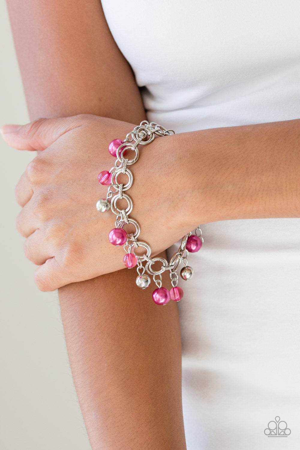 SET:  Fiercely Fancy (necklace) and Fancy Fascination (bracelet) - Pink