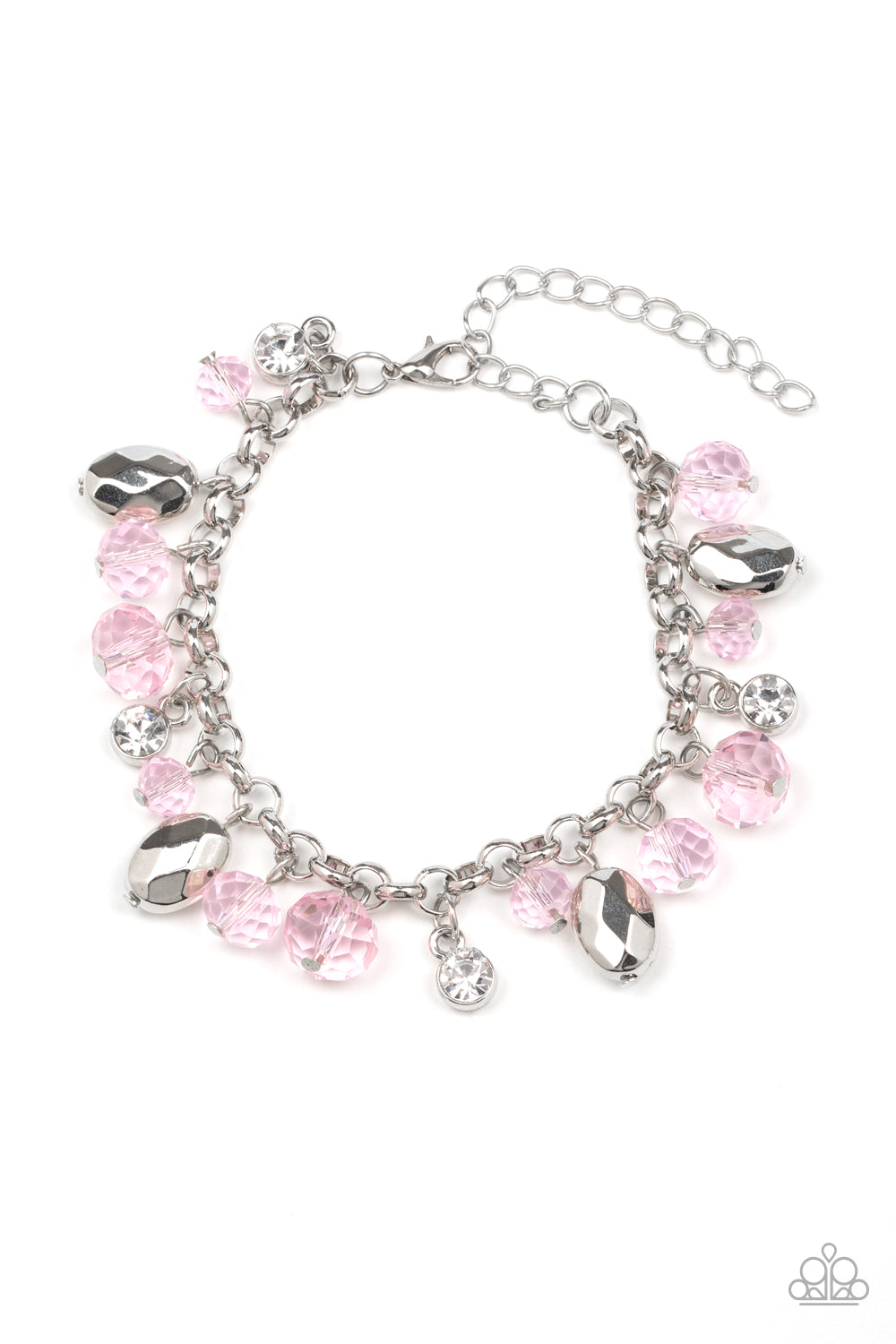 SET:  Downstage Dazzle (necklace) and Dazing Dazzle (bracelet) - Pink  [EACH PIECE SOLD SEPARATELY]