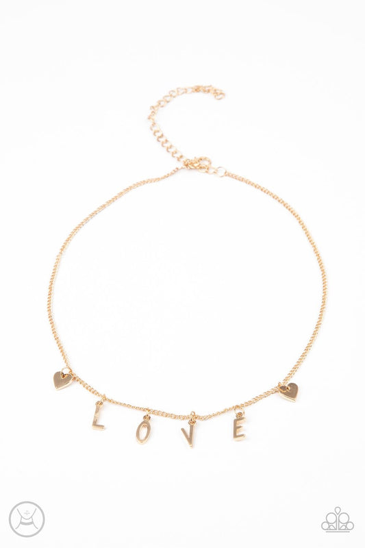 Love Conquers All- Gold (choker)