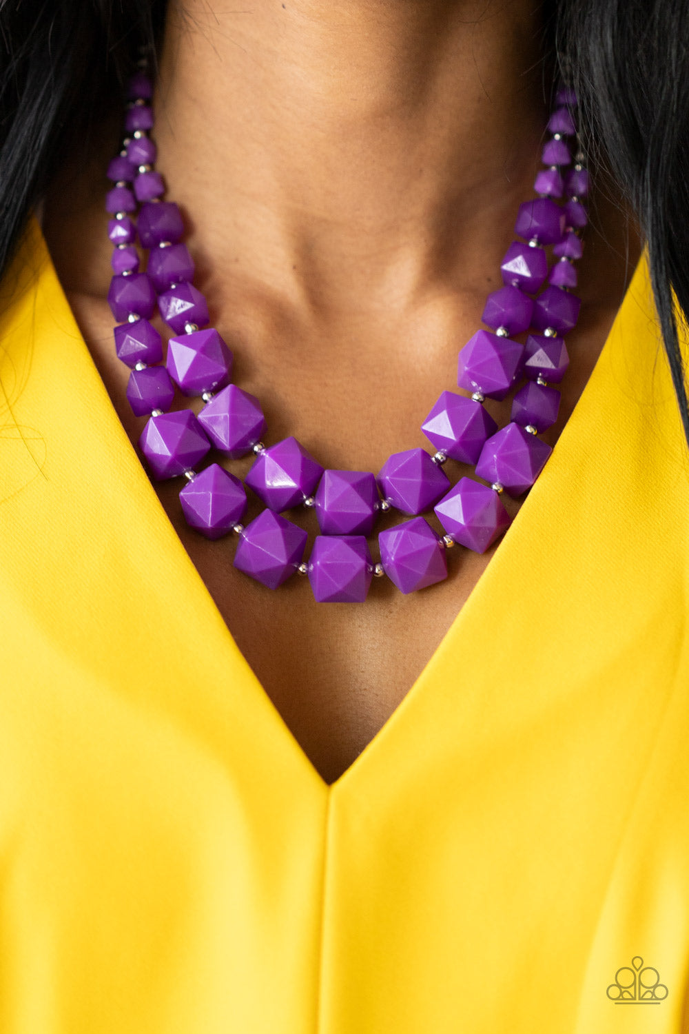 CREATE A SET:  Summer Excursion (Necklace) and Trendsetting Tourist (bracelet) - Purple [EACH PIECE IS SOLD SEPARATELY]