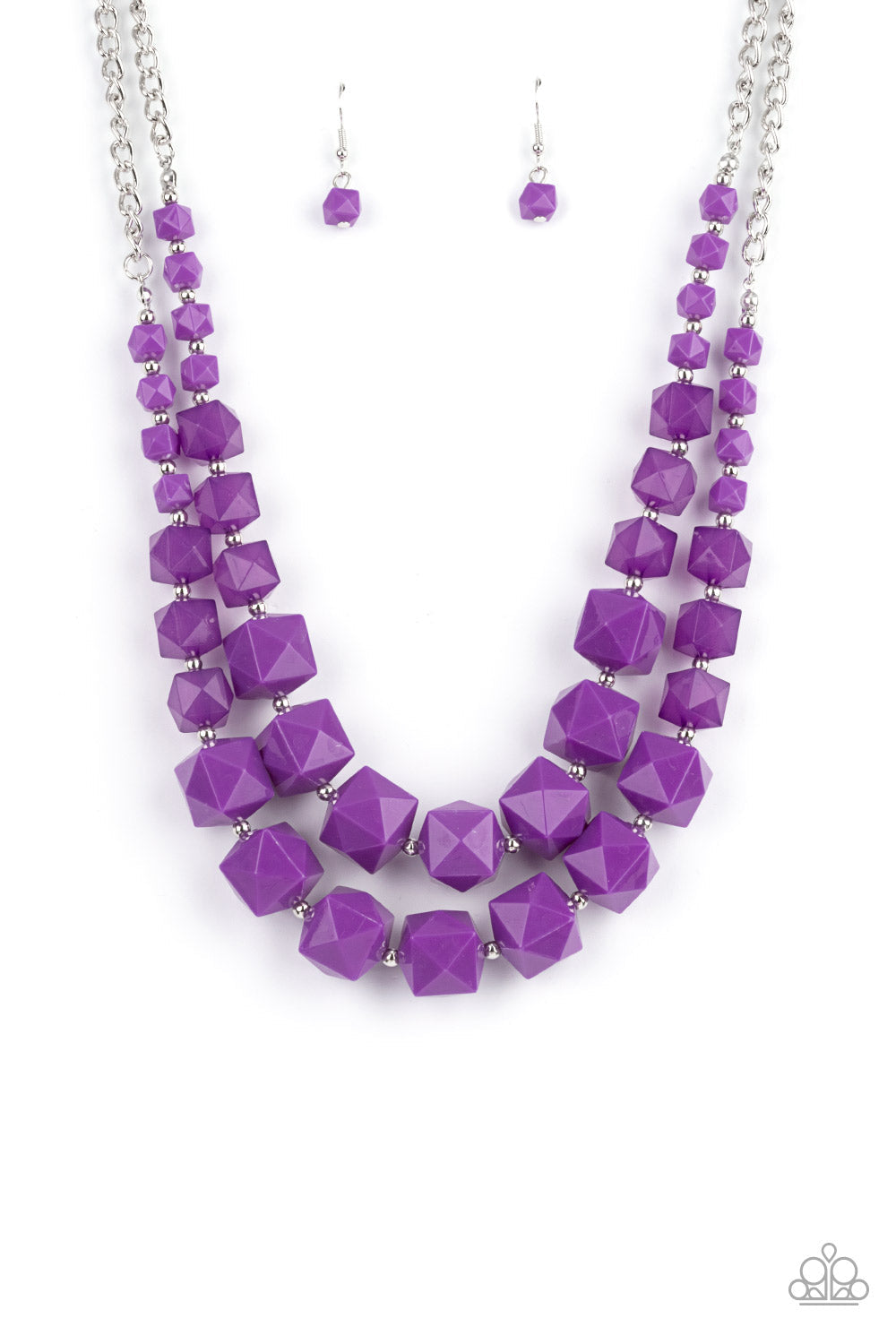 CREATE A SET:  Summer Excursion (Necklace) and Trendsetting Tourist (bracelet) - Purple [EACH PIECE IS SOLD SEPARATELY]