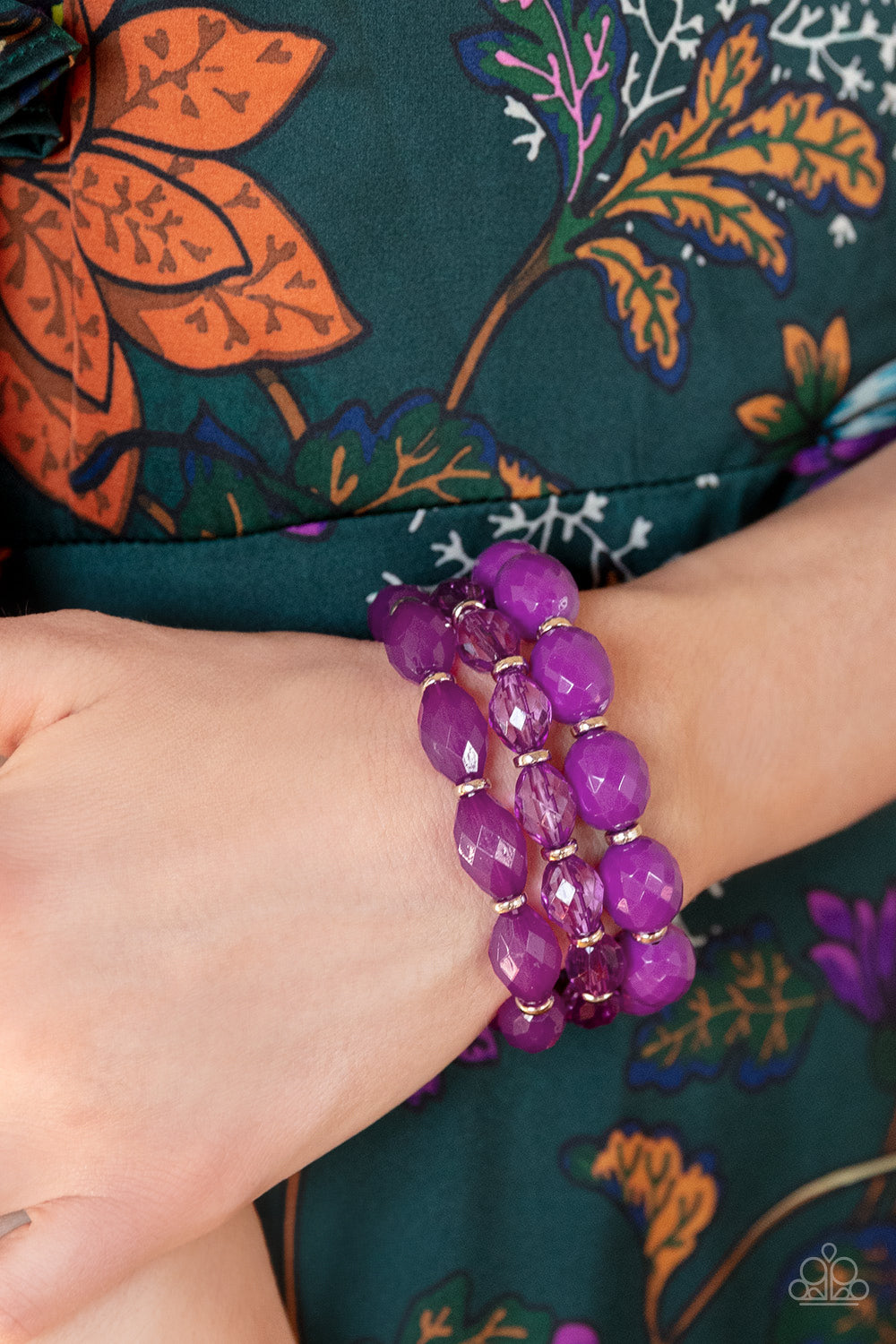 CREATE A SET: Tropical Hideaway - Purple (necklace) and High Tide Hammock - Purple (bracelet) -- EACH SOLD SEPARATELY