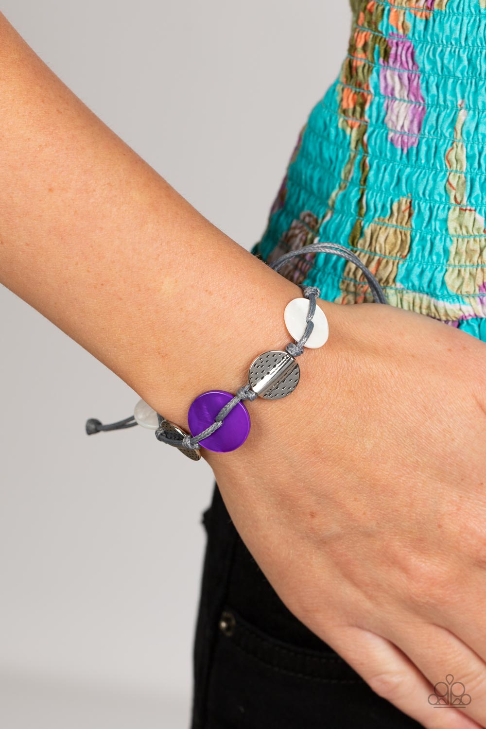 CREATE A SET:   Barefoot Beaches - Purple (necklace);    Shore Up - Purple (Bracelet)