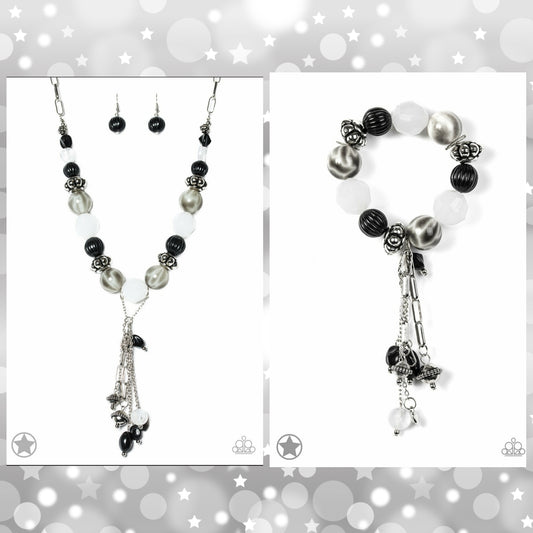 SET: Break A Leg (Necklace) or Lights! Camera! Action! (Bracelet) - Black    [EACH PIECE SOLD SEPARATELY]