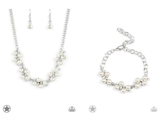 SET:  I Do ( bracelet) or  Love Story (necklace) - White   [EACH PIECE SOLD SEPARATELY]