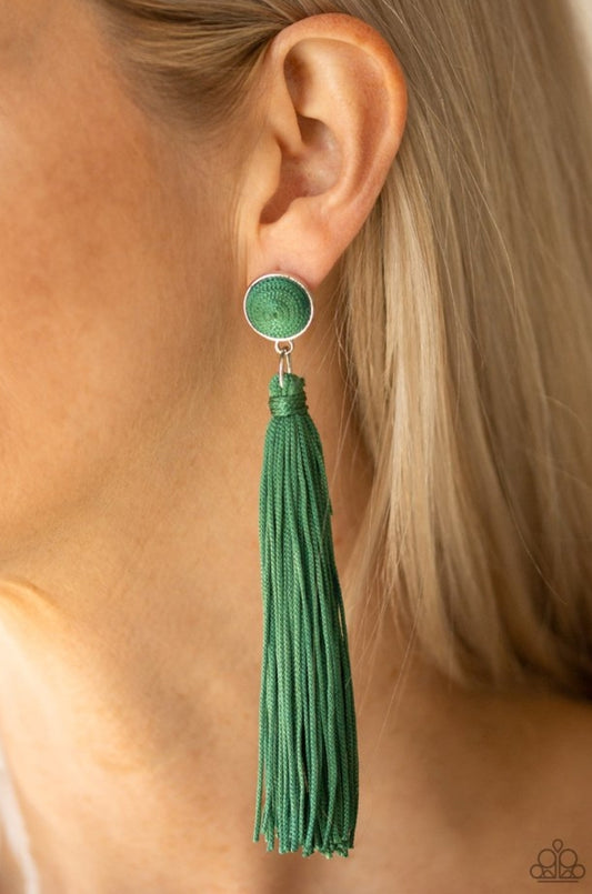 Tightrope Tassel - Green