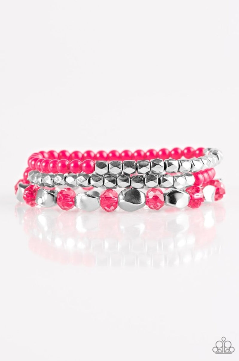 Beaded Bravado - Pink