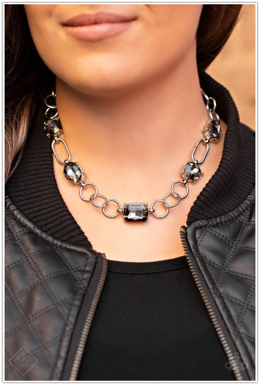 SET:   Urban District
(Bracelet) and  Shameless Sparkle
(Necklace) - Silver