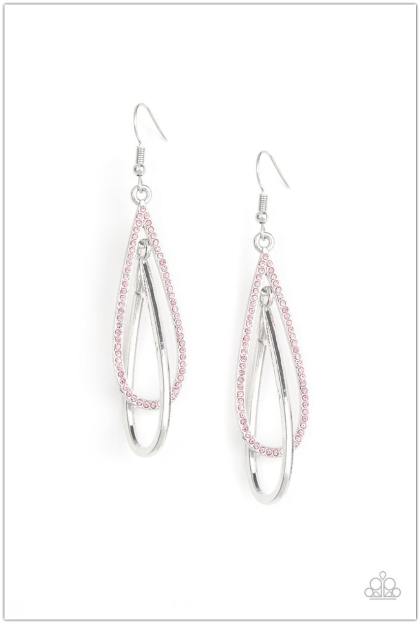 SET:  Spotlight Splendor (Earring) and  Step Into the Spotlight (Necklace) - Pink