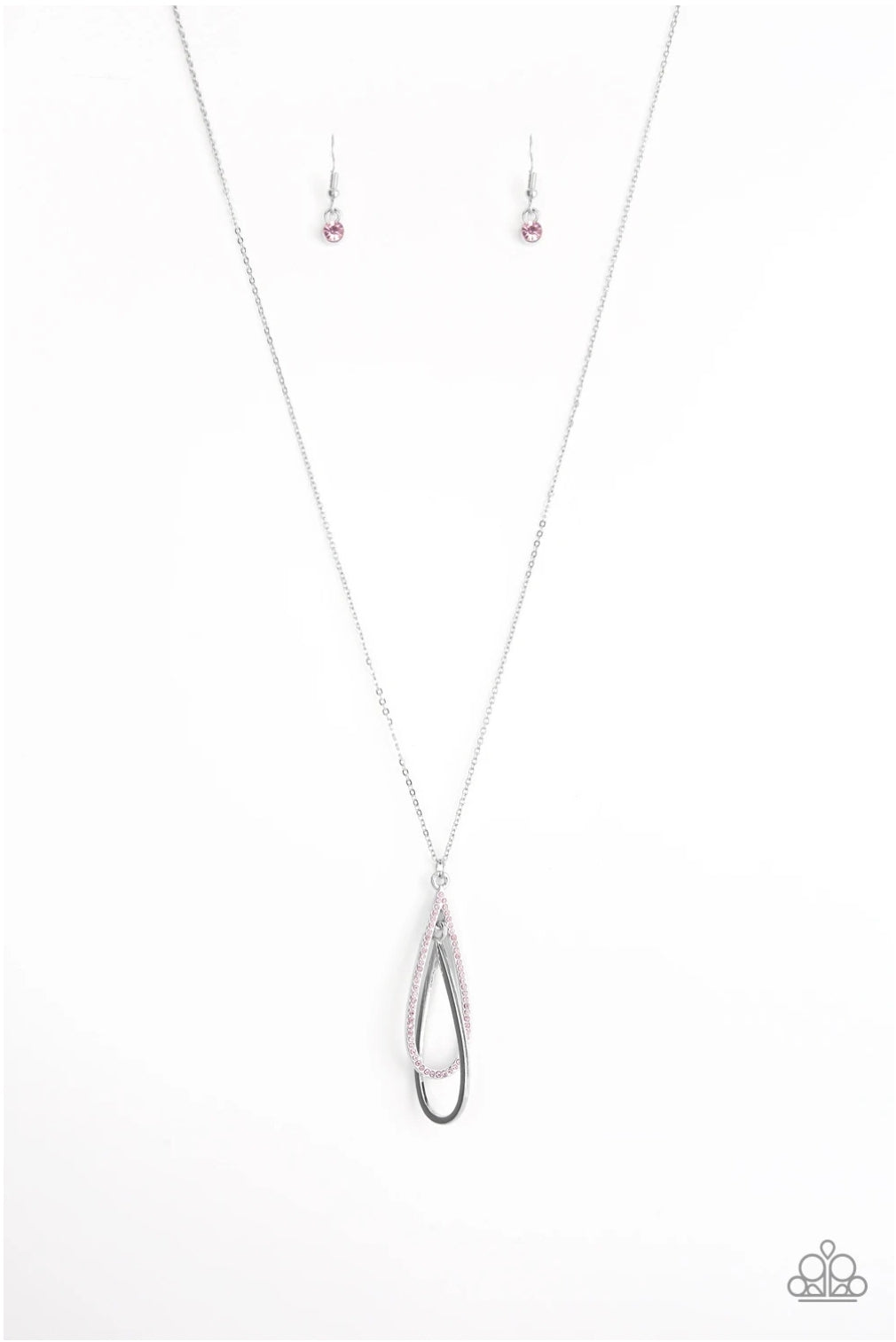 SET:  Spotlight Splendor (Earring) and  Step Into the Spotlight (Necklace) - Pink