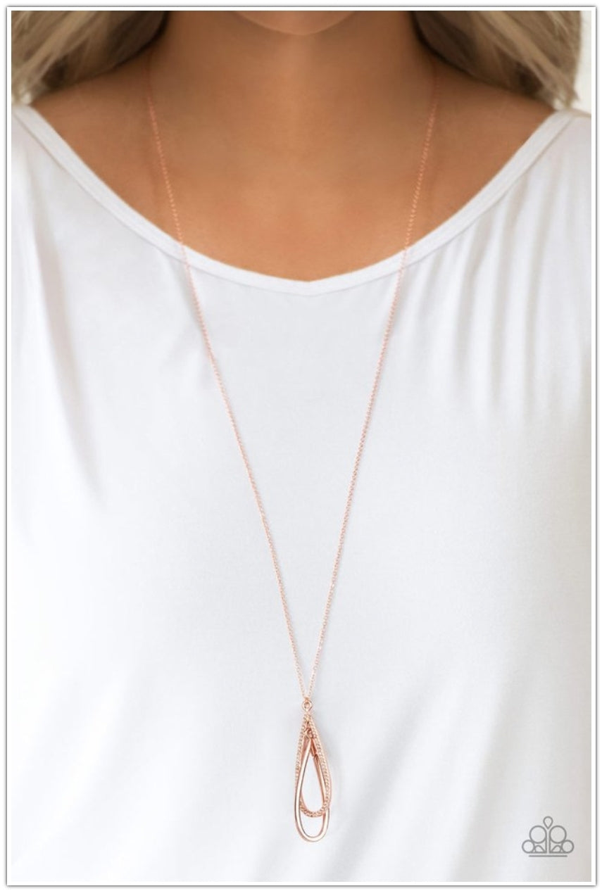 SET:  Spotlight Splendor (Earring) and Step Into the Spotlight (Necklace) - Copper