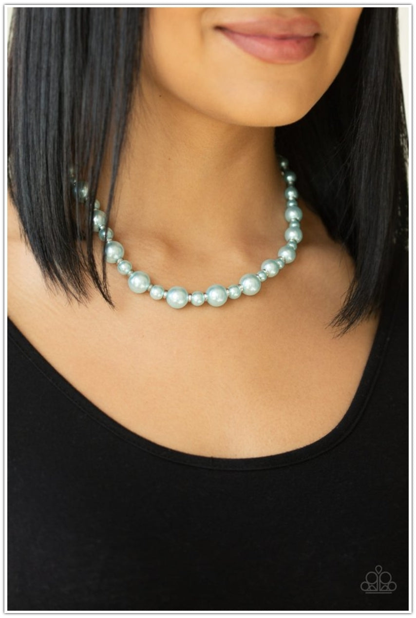 SET:  Pearl Heirloom (Necklace) and Powder and Pearls (bracelet) - Blue