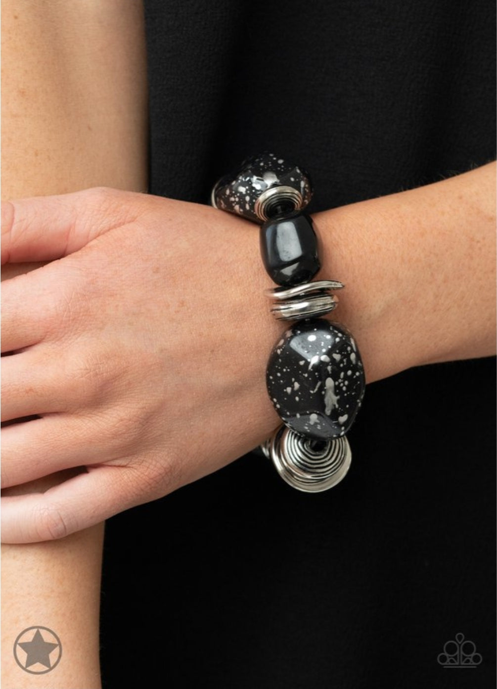 SET:  Glaze of Glory (bracelet)  or In Good Glazes (necklace) - Black     [EACH PIECE SOLD SEPARATELY]