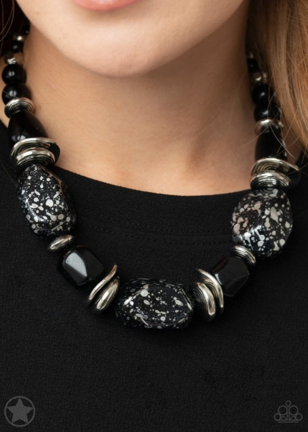 SET:  Glaze of Glory (bracelet)  or In Good Glazes (necklace) - Black     [EACH PIECE SOLD SEPARATELY]